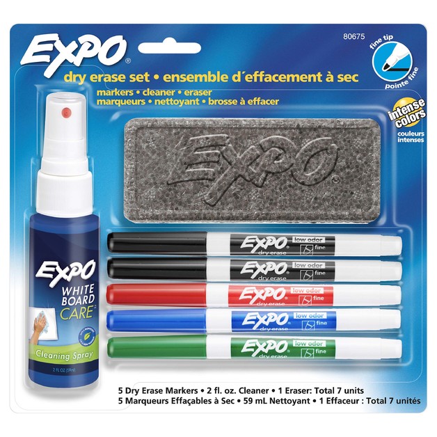 Buy Expo Dry Erase Whiteboard Marker Fine Tip Starter Set (Pack of 6