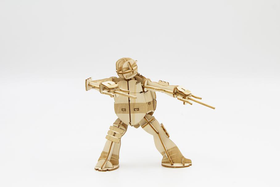 Incredibuilds: Teenage Mutant Ninja Turtles: Raphael 3D Wood Model by Insight Editions image