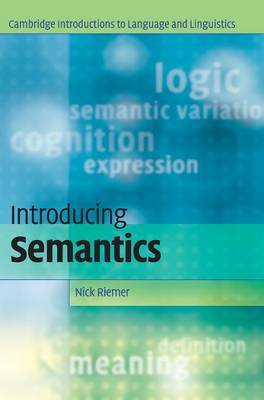 Introducing Semantics on Hardback by Nick Riemer