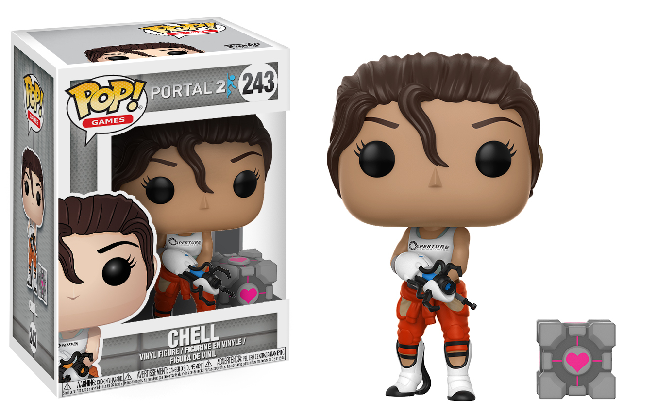 Chell (with Companion Cube) - Pop! Vinyl Figure image