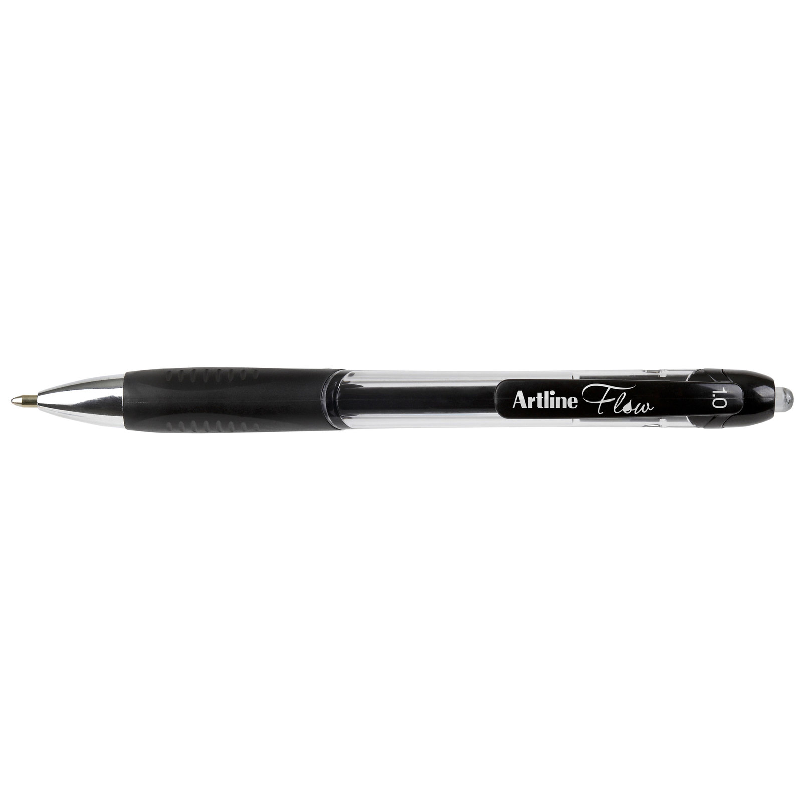 Artline Flow Retractable Pen 1mm Black image