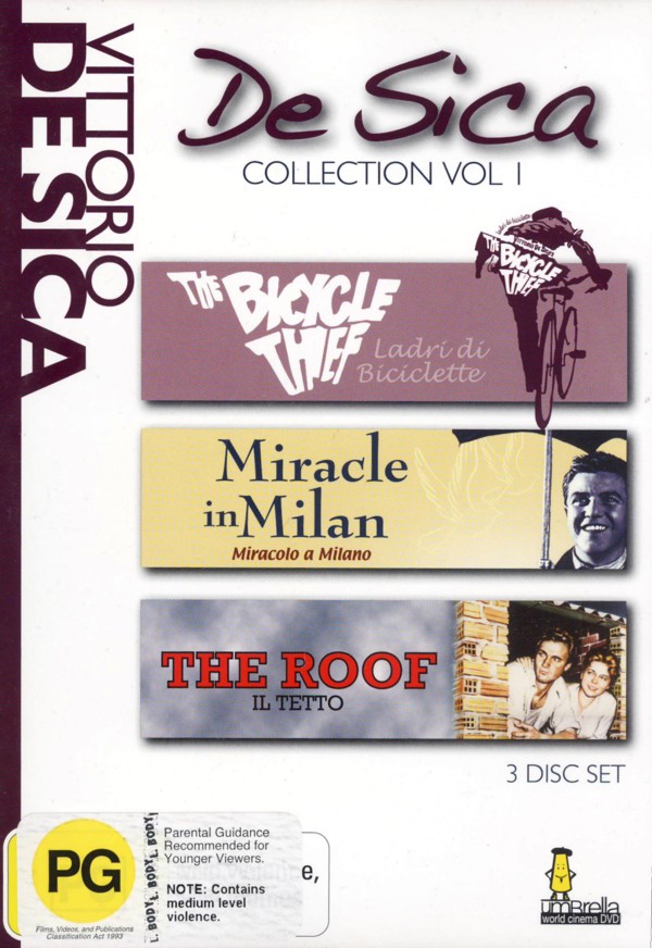 De Sica Collection, The (Bicycle Thief / Miracle In Milan / The Roof) (3 Disc Set) image