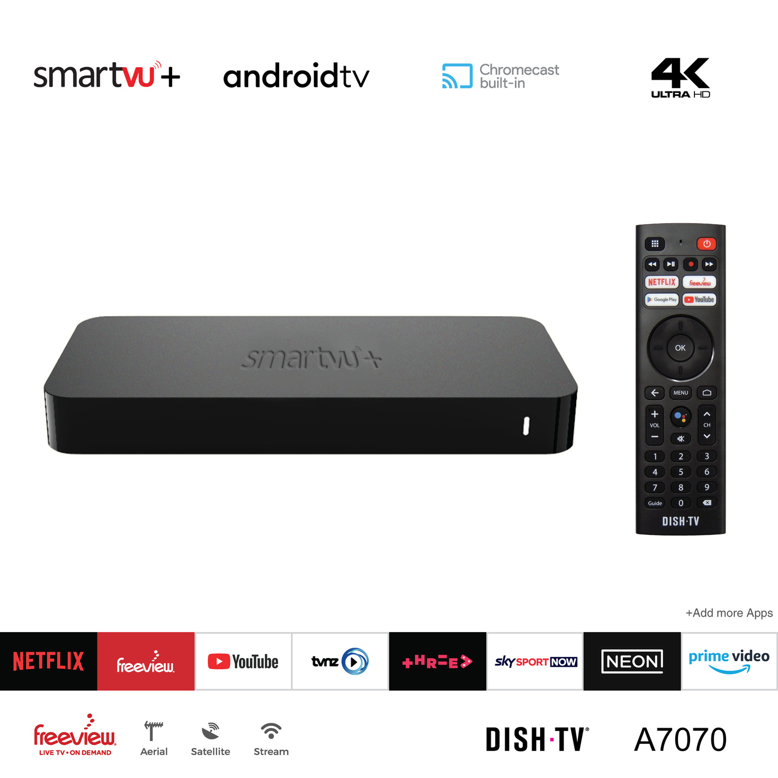Android TV Freeview Satellite & UHF Receiver at Mighty Ape NZ