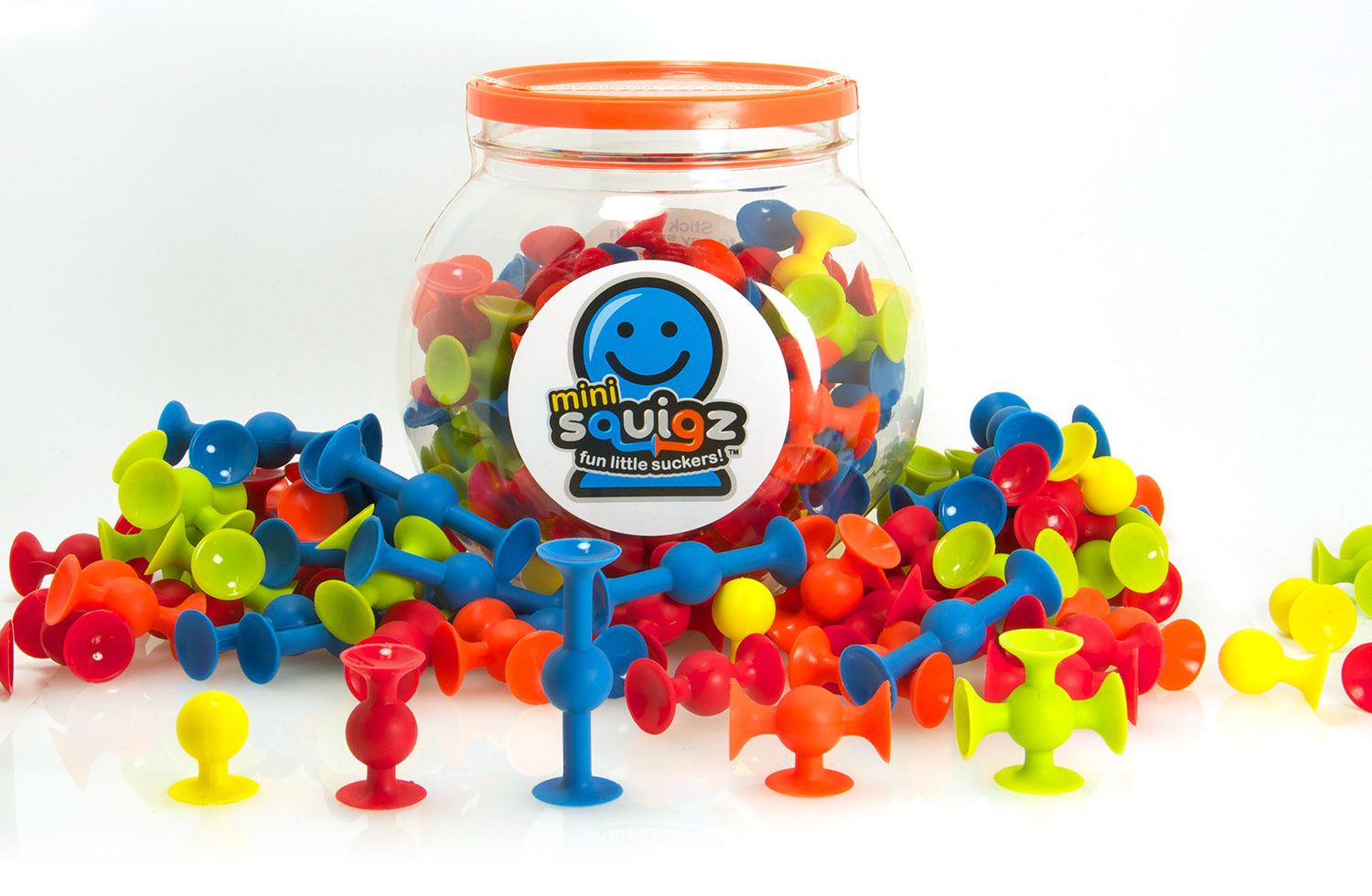 Fat Brain Toys: Squigz: Mini-squigz - (75pc) Set image