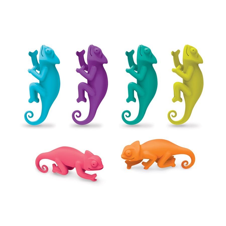 Fred Social Climbers Chameleon Wine Markers (Set of 6) at Mighty
