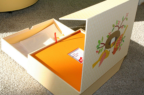 Petit Collage Deluxe Baby Book and Memory Box by Lorena Siminovich image