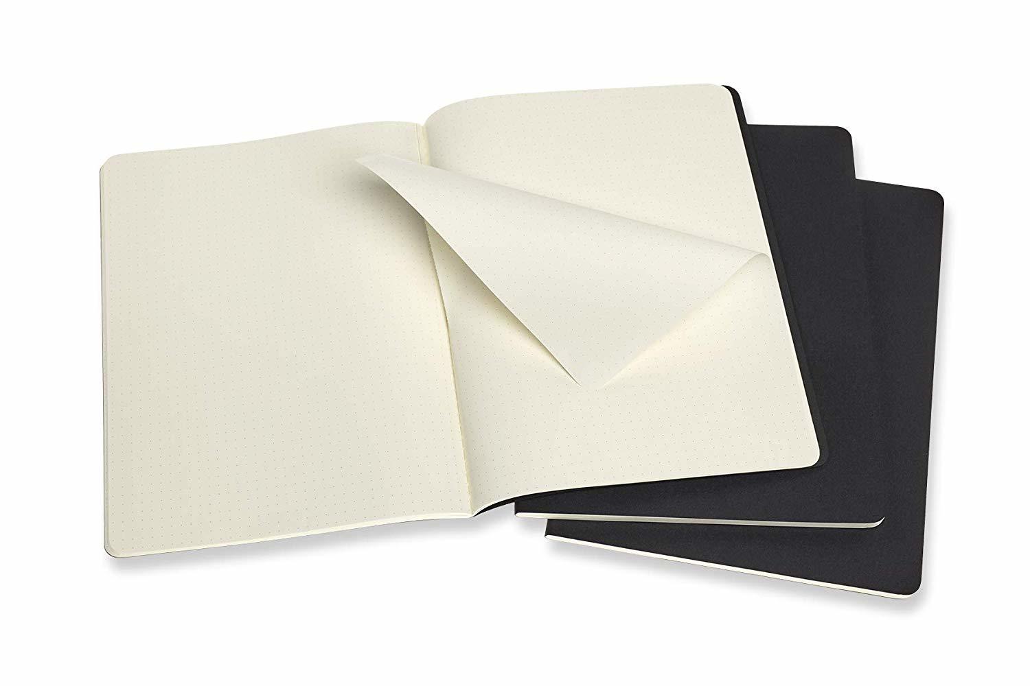 Buy Moleskine XL Cahier Dotted Journal Black at Mighty Ape NZ