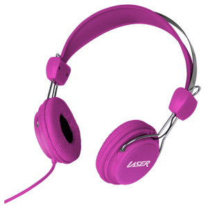 Kids Friendly Stereo Headphones - Pink