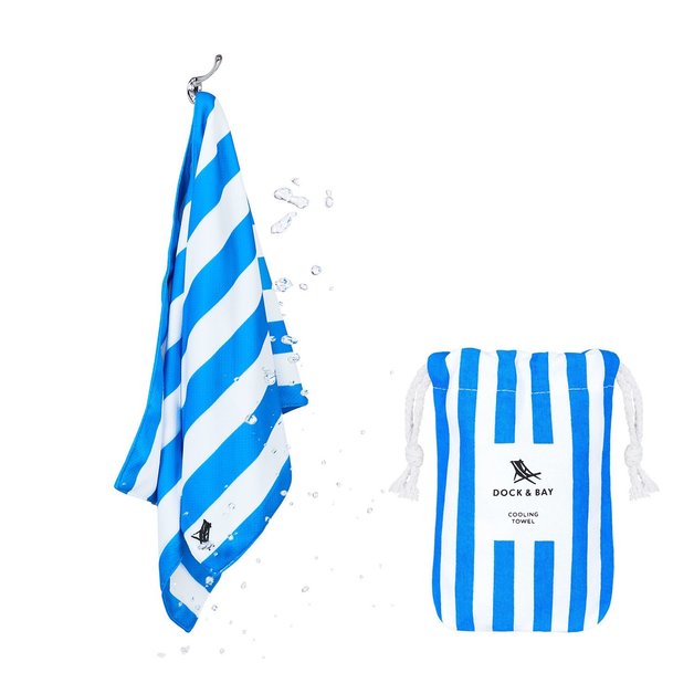 Dock & Bay Cooling Towel Cabana Collection Bondi Blue at Mighty Ape NZ