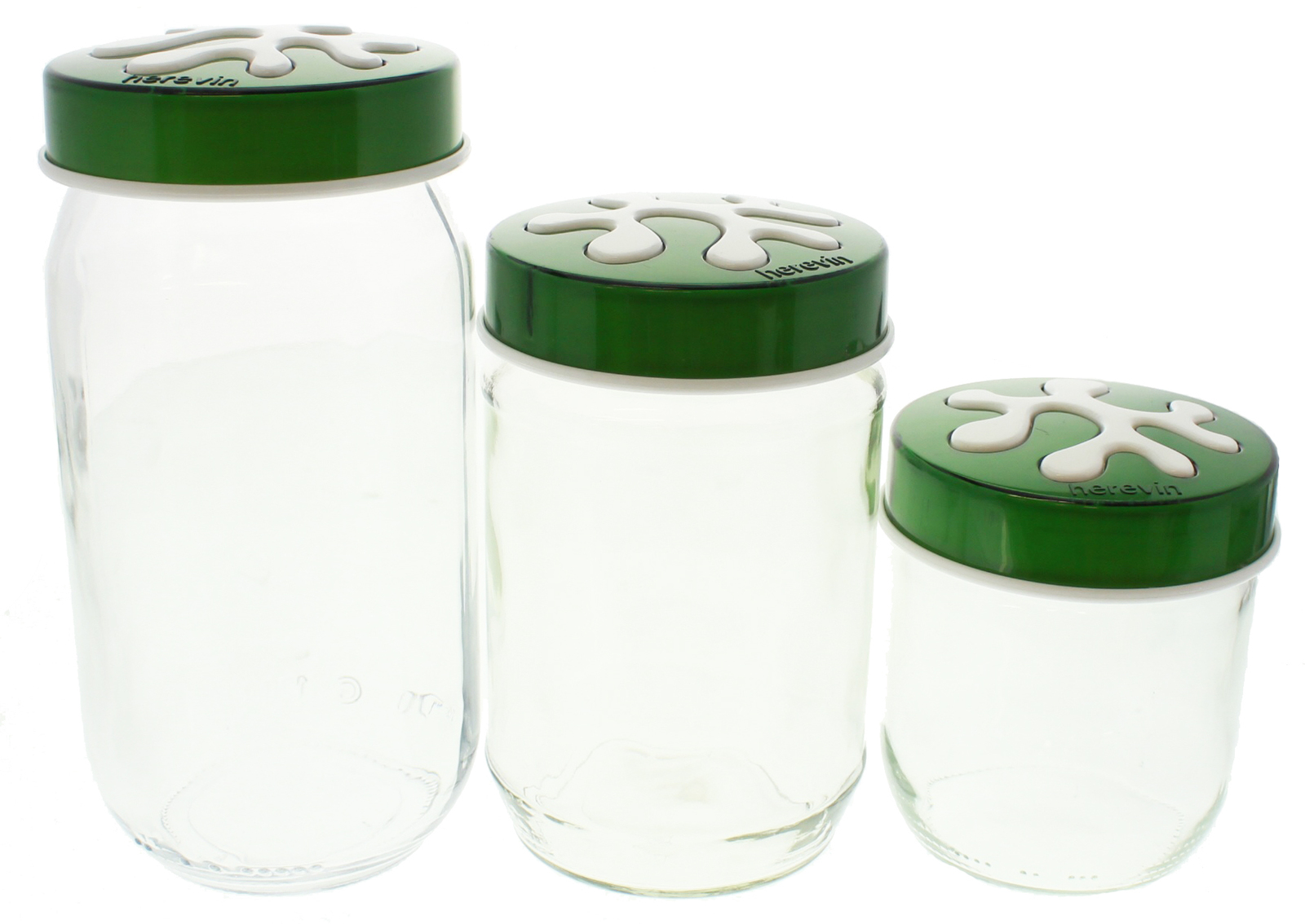  Glass Kitchen  Canister Set  Green at Mighty Ape NZ