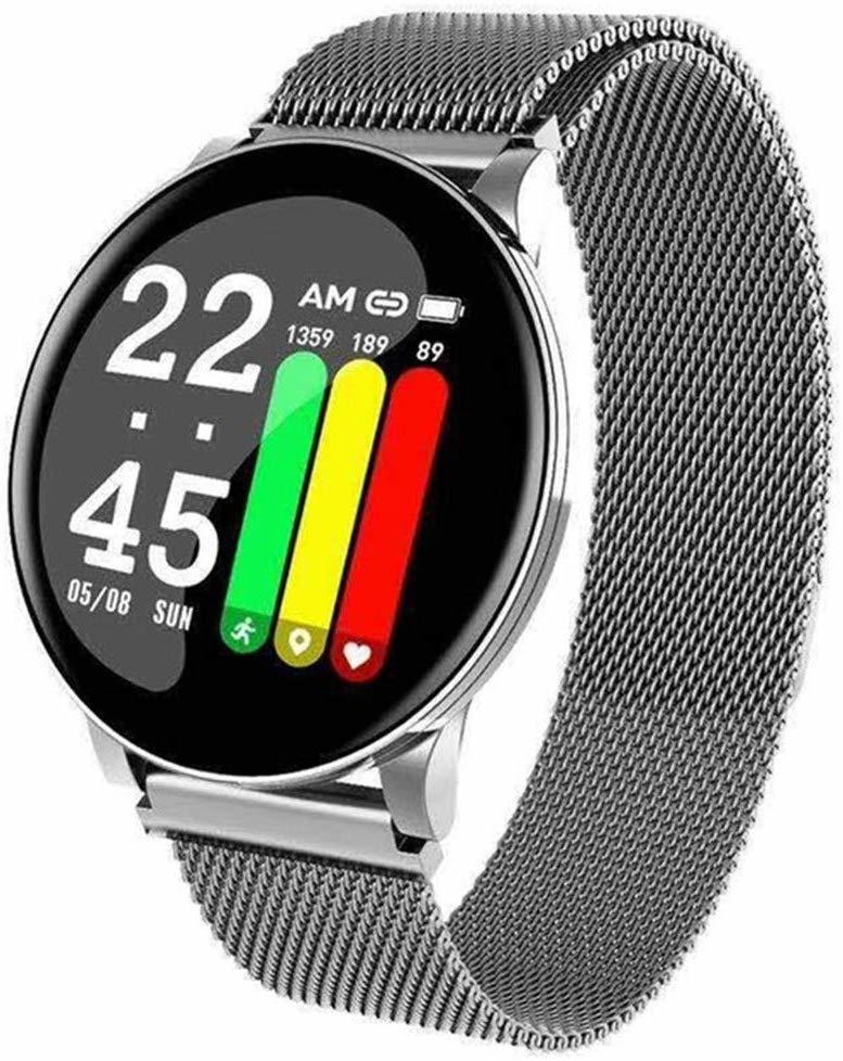 Ape Basics: Smart Watch Heart Rate Monitor- Silver