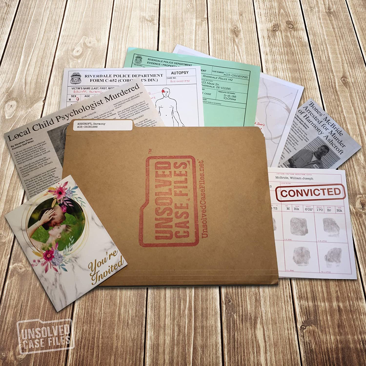 Unsolved Case Files Harmony Ashcroft Board Game at Mighty Ape NZ