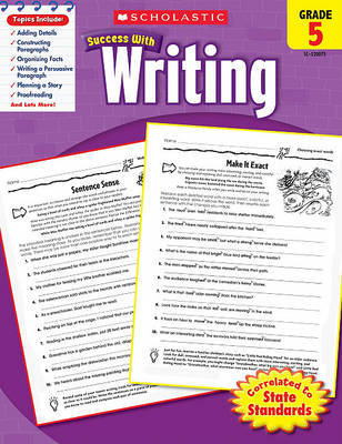 Scholastic Success with Writing: Grade 5 Workbook image