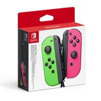 Nintendo Switch Joy-Con Neon Green/ Neon Pink Controller Set on Switch