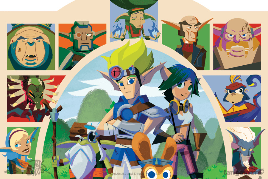 Jak and Daxter: Heroes vs. Villains (18"x24") - Art Print image