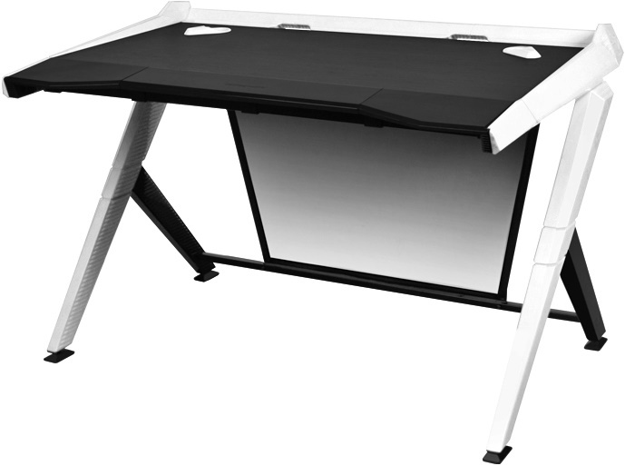 DXRacer Gaming Desk (Black & White) for image