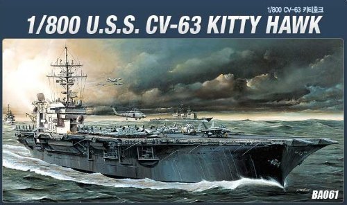 Academy USS CVN-63 Kitty Hawk 1/800 Model Kit image