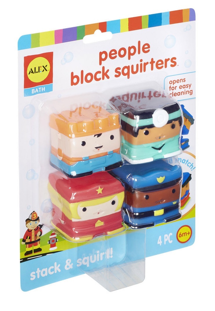 Alex Bath: People Blocks - Squirter Toys