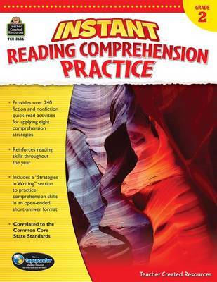 Instant Reading Comprehension Practice Grade 2 by Ruth Foster image