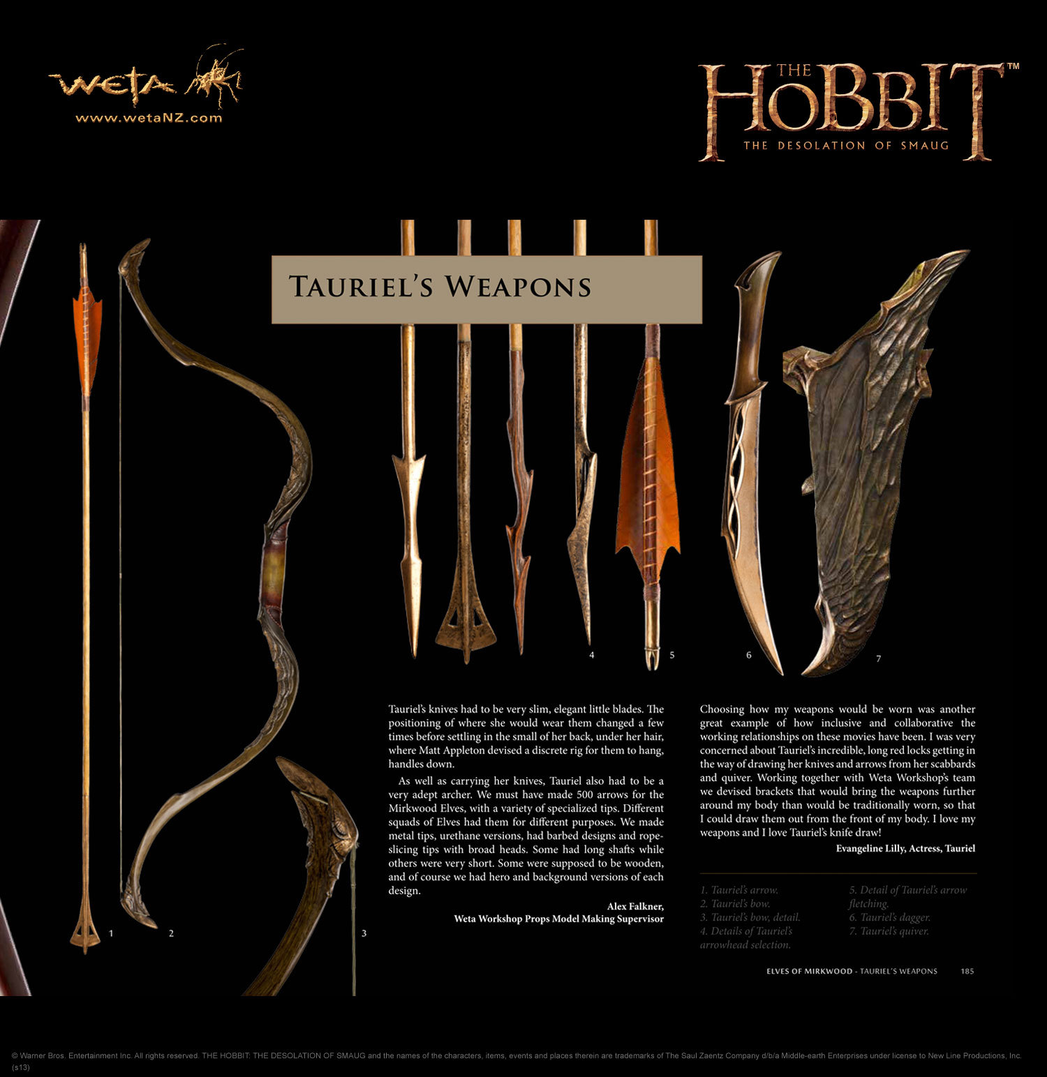 The Hobbit Desolation of Smaug Chronicles: Cloaks & Daggers on Hardback by Weta