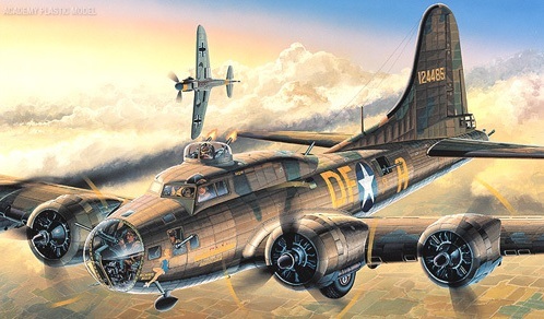 Academy B-17F "Memphis Belle" 1/72 Model Kit image