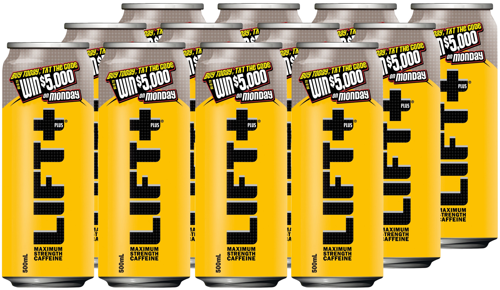 Lift Plus Energy Drink Can 500ml 12pk at Mighty Ape NZ