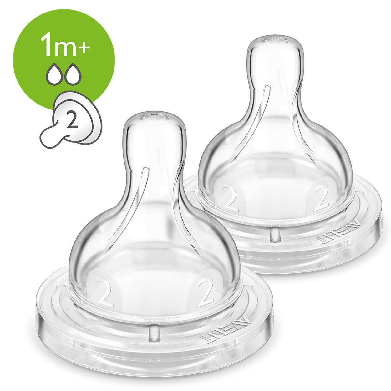 Avent: Anti-colic Slow Flow Teats (2 Pack) image