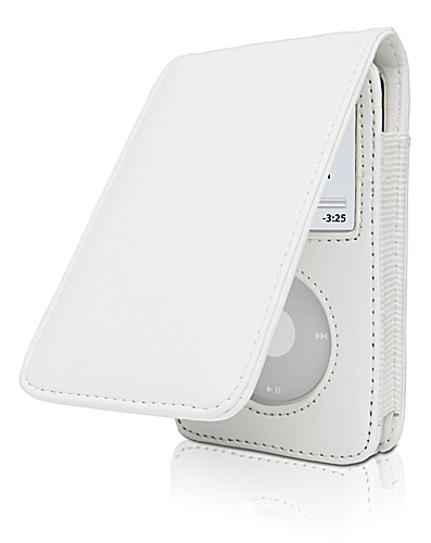 Cygnett CYGNETT LUXURY LEATHER CASE - WHITE - FOR IPOD VIDEO image