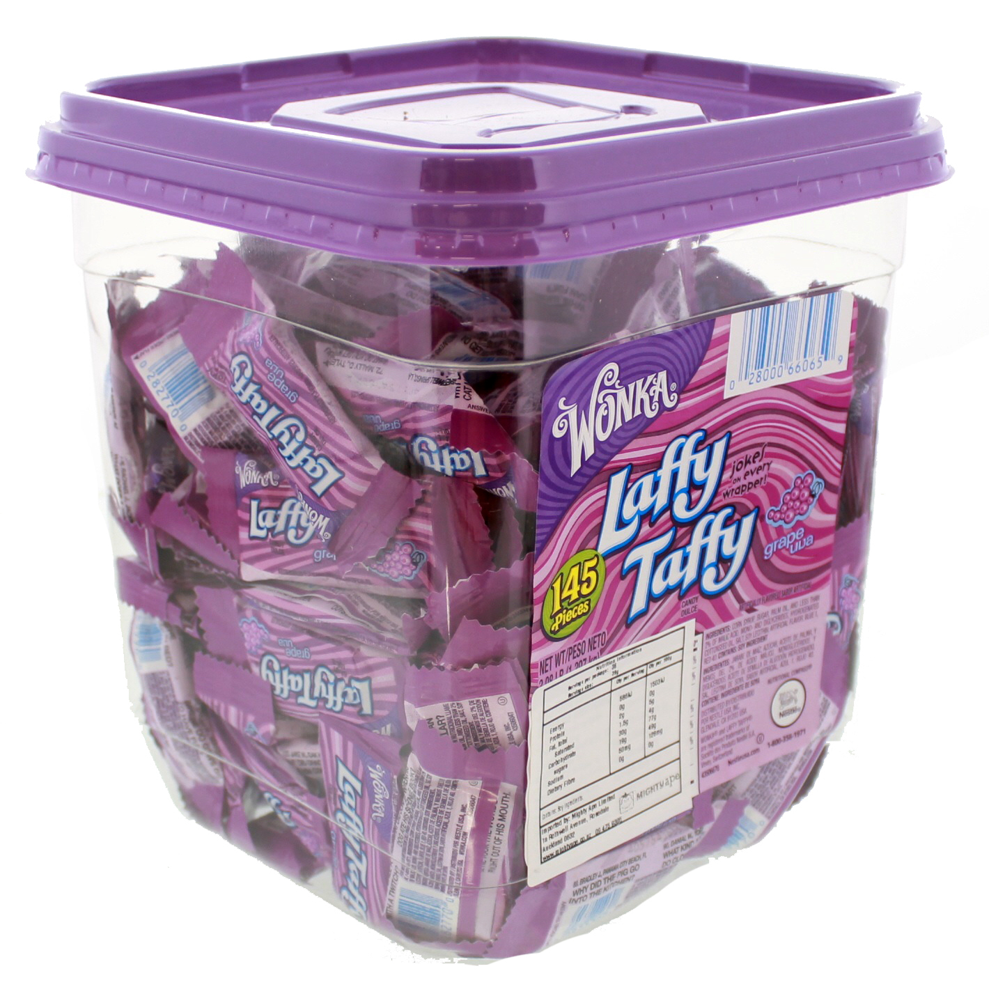 Wonka Laffy Taffy Grape 1.39kg (145 Pieces)