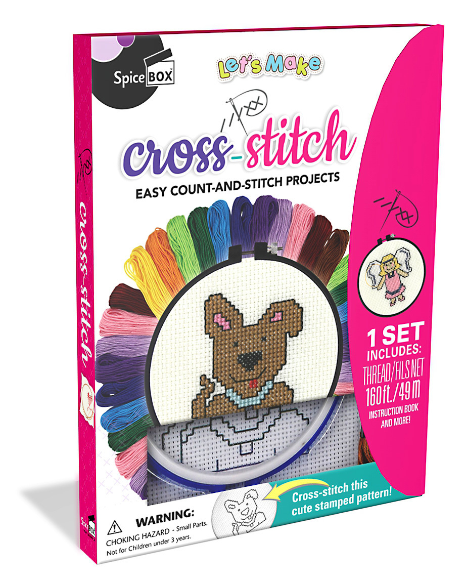 Buy Let's Make CrossStitch Craft Kit at Mighty Ape NZ