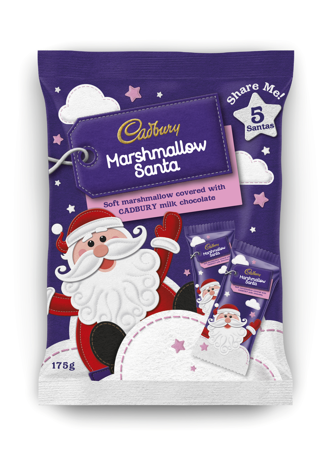 Cadbury Marshmallow Santa Multipack (175g) image