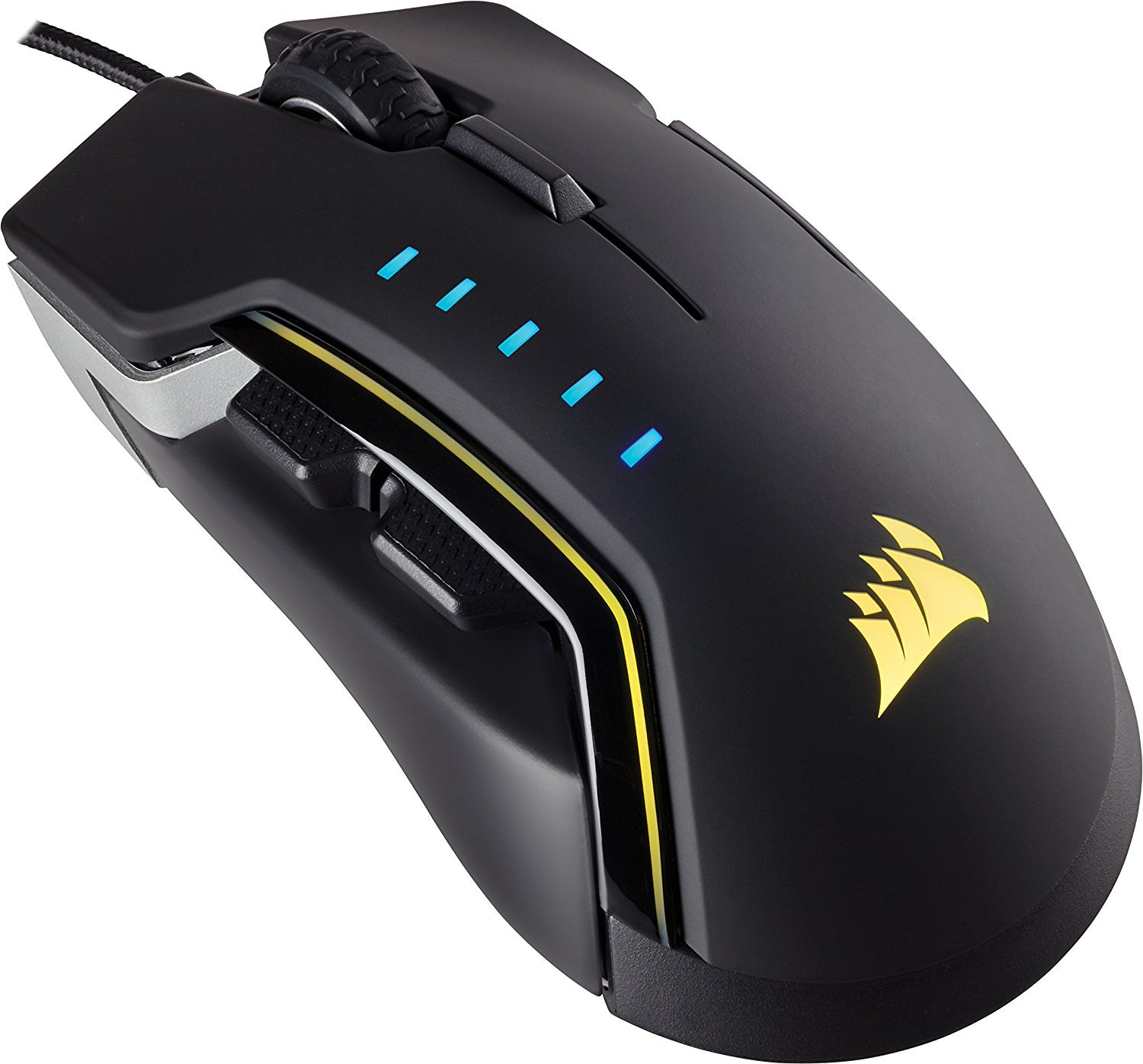Corsair GLAIVE RGB Gaming Mouse - Aluminium for PC Games image