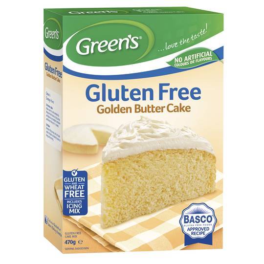 Green's Gluten Free Golden Butter Cake Mix (470g) at Mighty Ape NZ