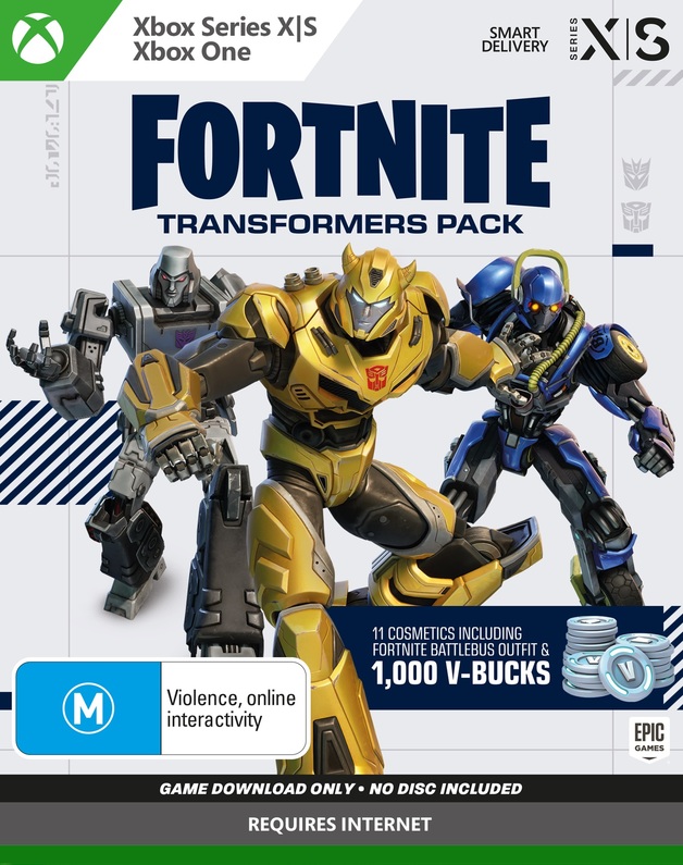 Fortnite Transformers Packs (code in box) Xbox Series X, Xbox One