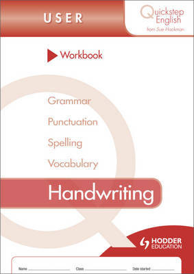 Quickstep English Workbook Handwriting User Stage by Sue Hackman image