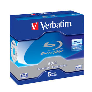 Verbatim BD-R 25GB 6X 5pk JC 6x image
