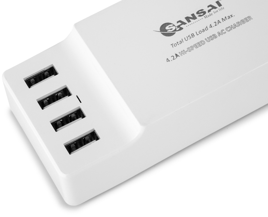 Sansai 4 Port USB Charging Station with Surge protection image