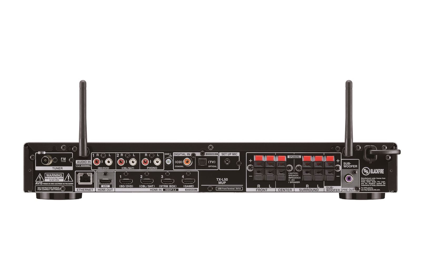 Onkyo TXL50 5.1 Channel Slim AV Receiver Black at Mighty Ape NZ