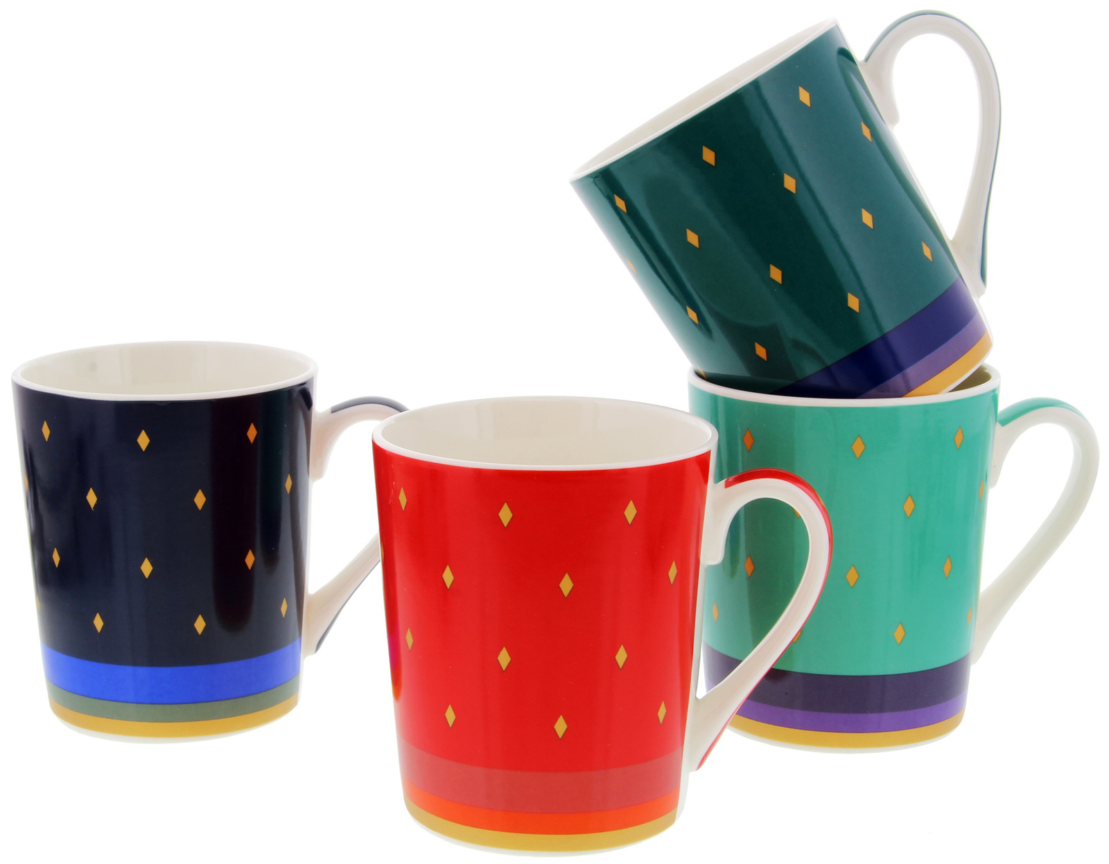 Casa Domani: Saree - Conical 400ml Mugs (4 Set) image