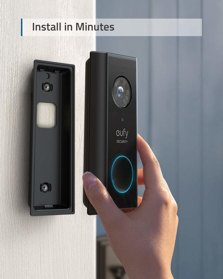 Eufy Video Doorbell 2K (Battery) Plus Home Base 2 at Mighty Ape NZ