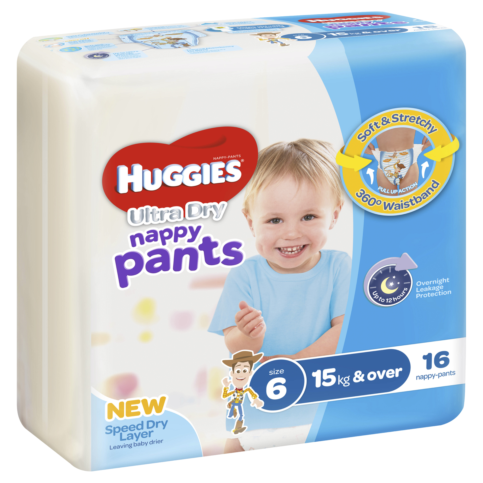 Buy Huggies Ultra Dry Nappy Pants Size 6 Junior Boy at Mighty Ape NZ