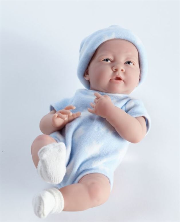 La Newborn - Real Boy Baby Doll - Blue (38cm)