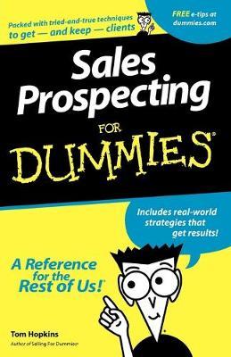 Sales Prospecting For Dummies by Tom Hopkins image