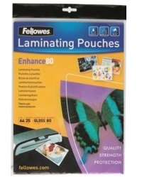 Fellowes Laminating Pouches - A4 - 80 Micron Pack 25 image