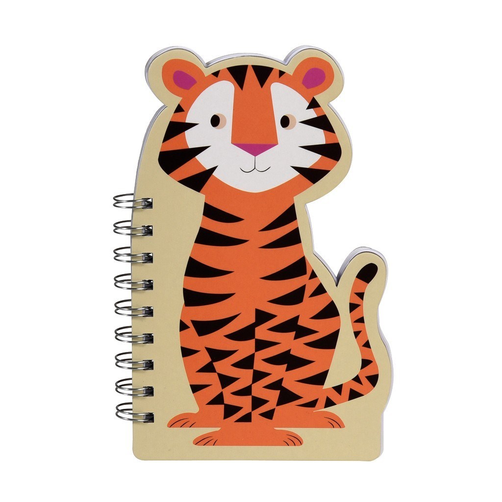 Colourful Creatures Spiral Notebook - Tiger image