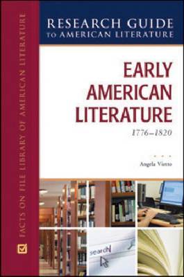 EARLY AMERICAN LITERATURE, 1776-1820 image