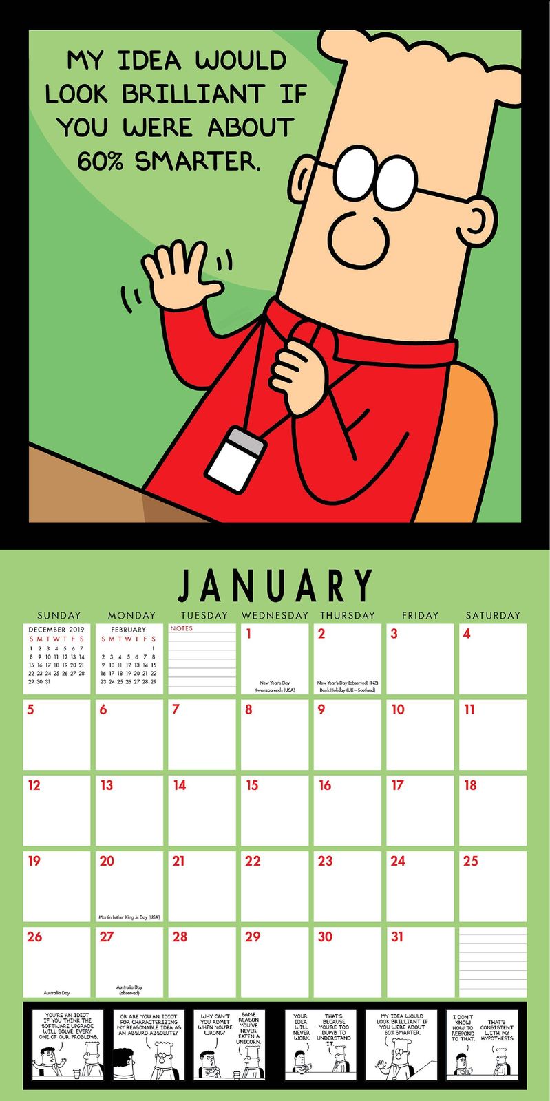 Dilbert 2020 Square Wall Calendar