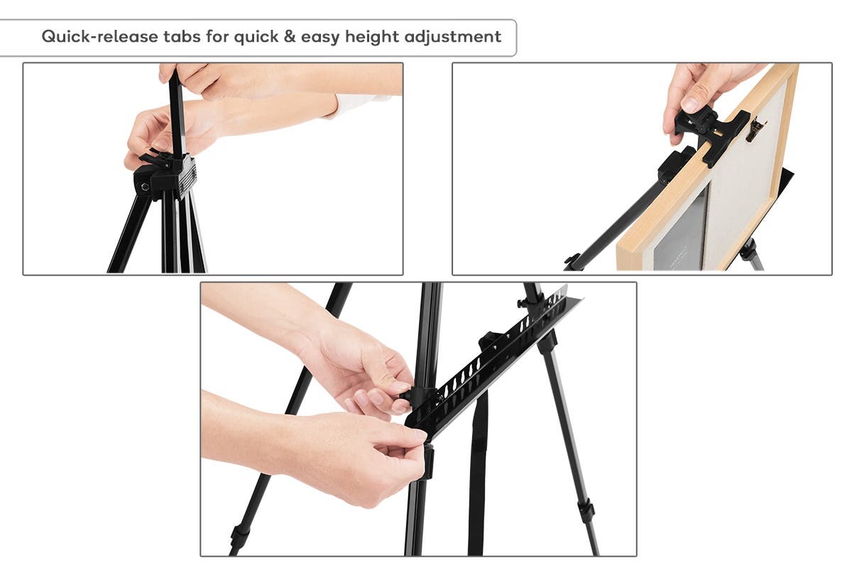 Buy Adjustable Aluminum Painting Easel at Mighty Ape NZ