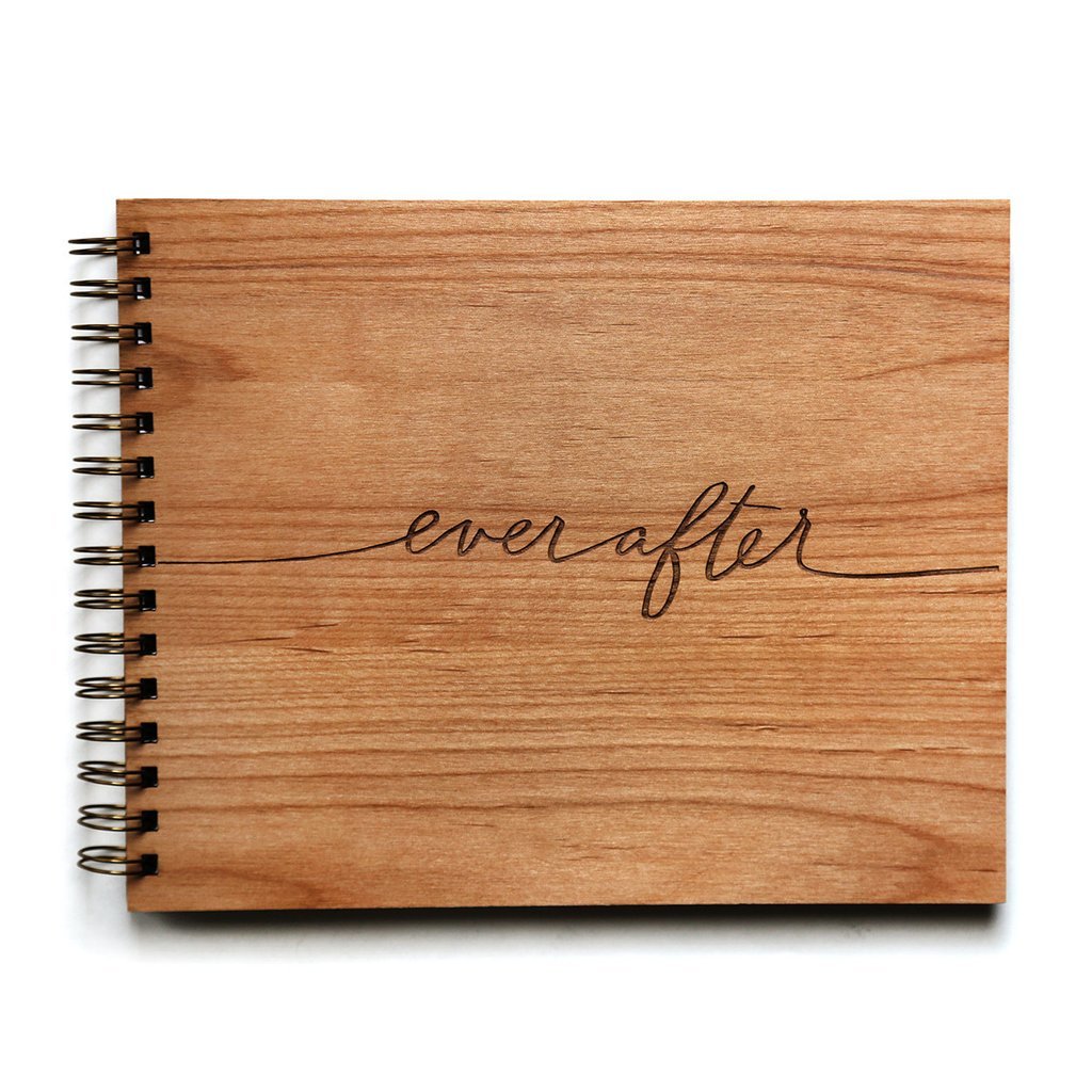 Cardtorial Wooden Guestbook - Ever After image