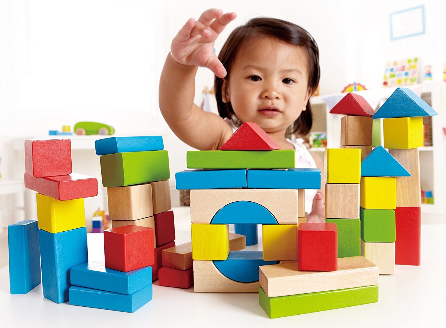 Hape: Maple Wood Blocks Set - 50pc